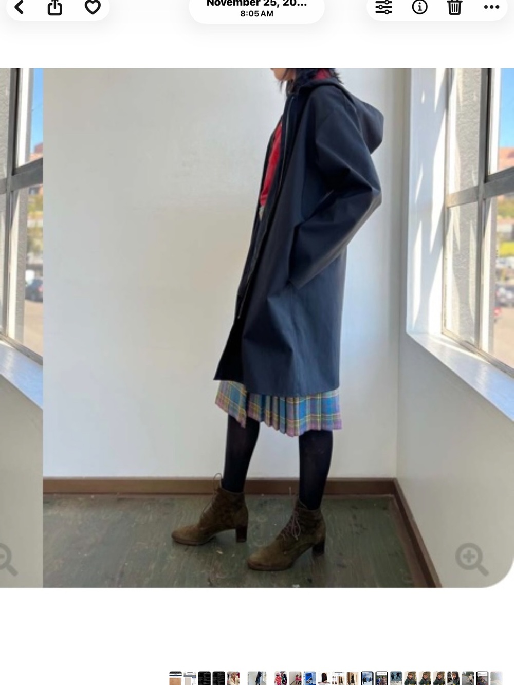 YEOH LEE New York Black Rain Coat